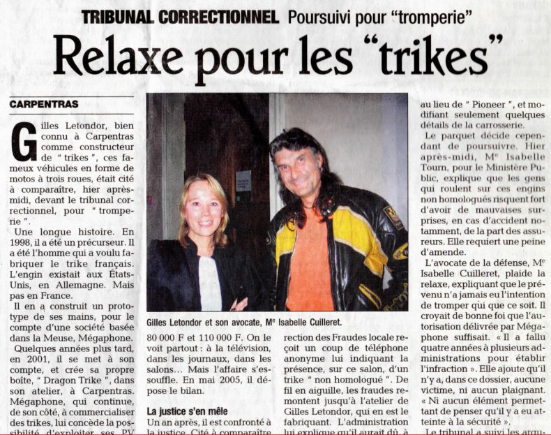 TC – Relaxe pour les Trikes